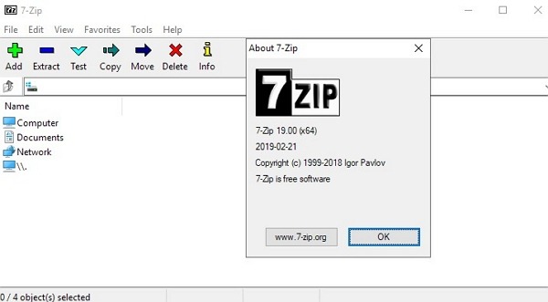 extracted files verification