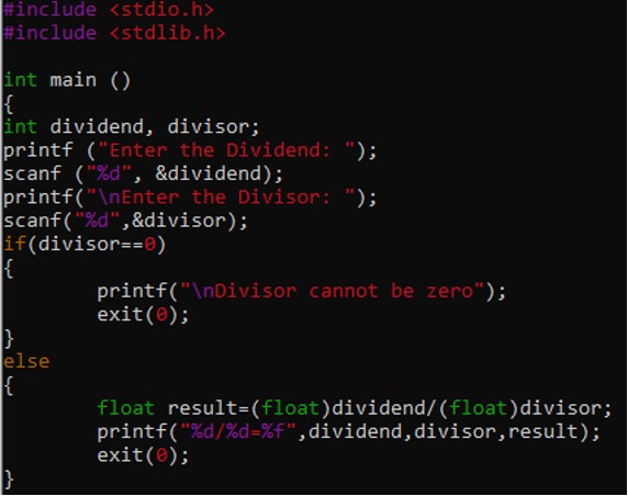 function exit values