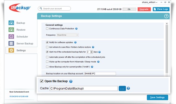 independent backup access