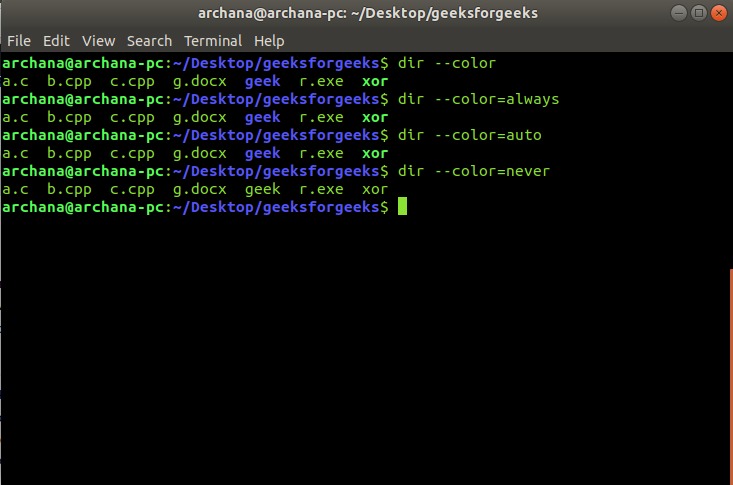 linux directory exercise