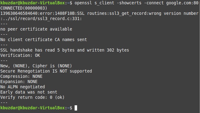 linux result verification