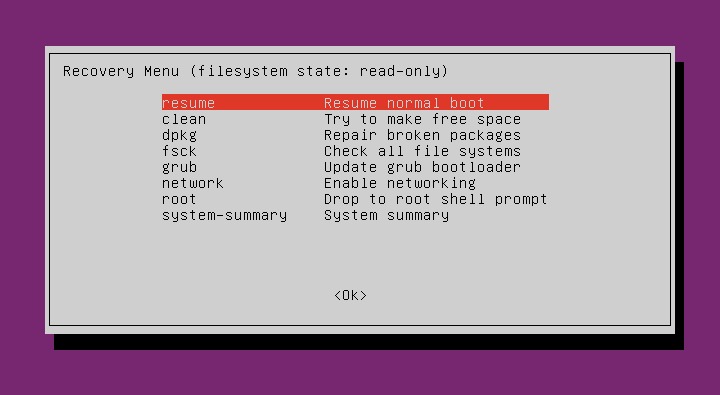 linux sudo recovery