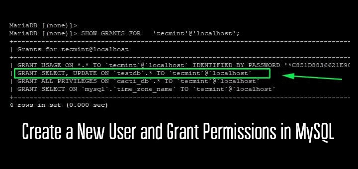 mysql privilege refresh