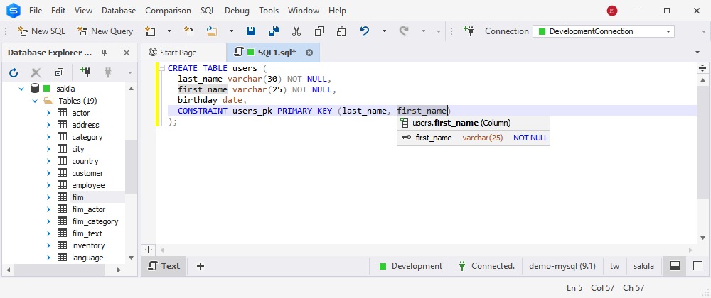 mysql user creation