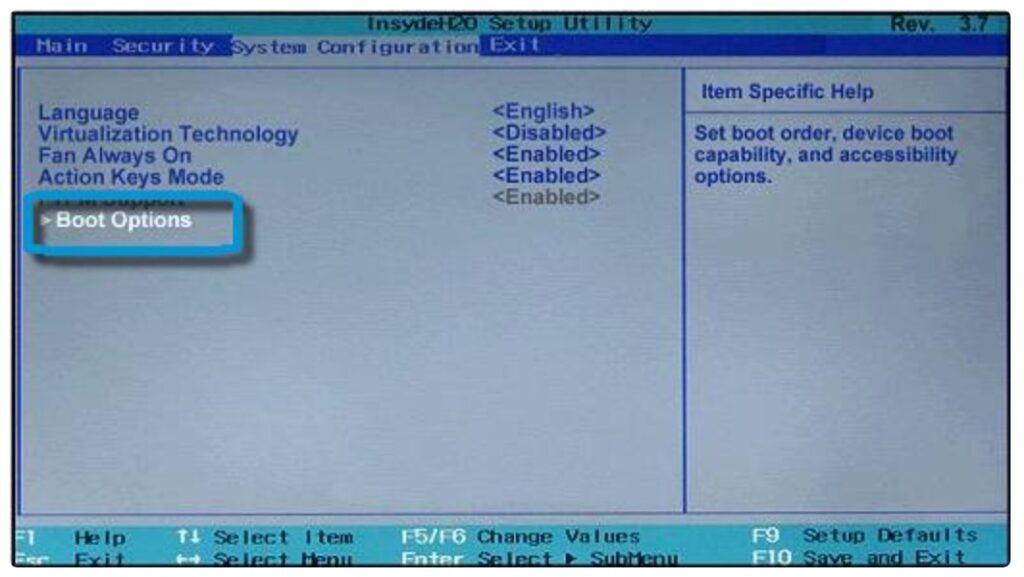 service boot enablement