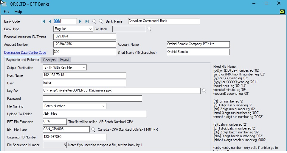 sftp destination paths