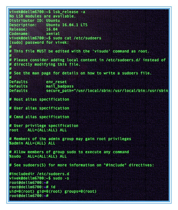 sudo access verification
