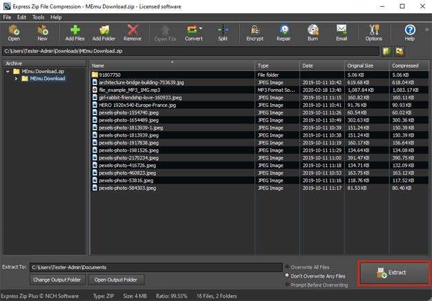 tar project files