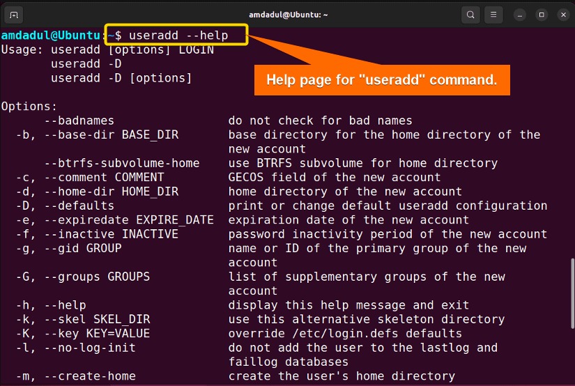 ubuntu adduser command