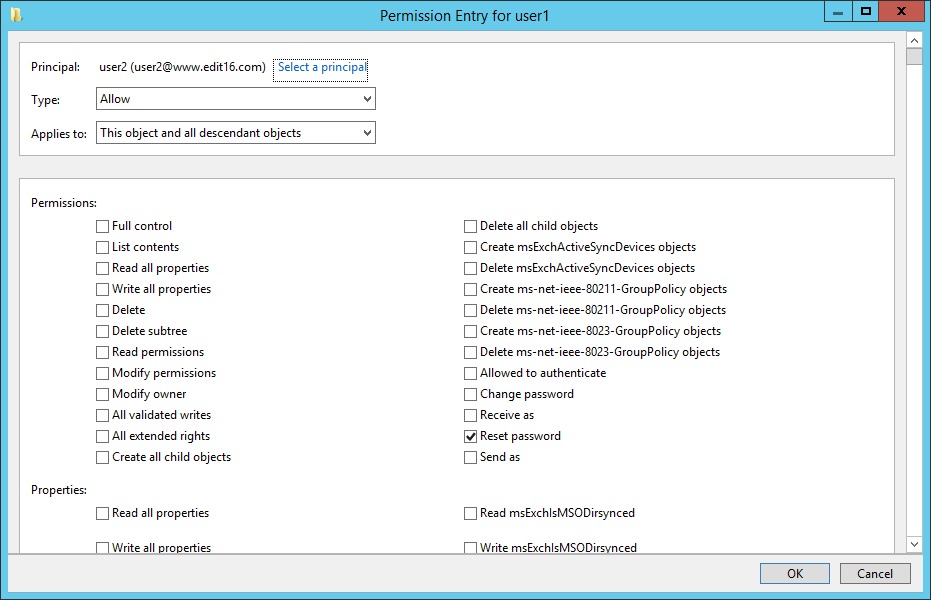 user directory ownership