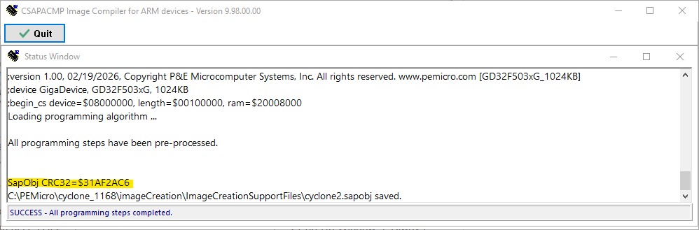 verify saved file