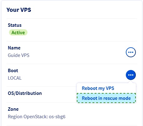 vps recovery methods