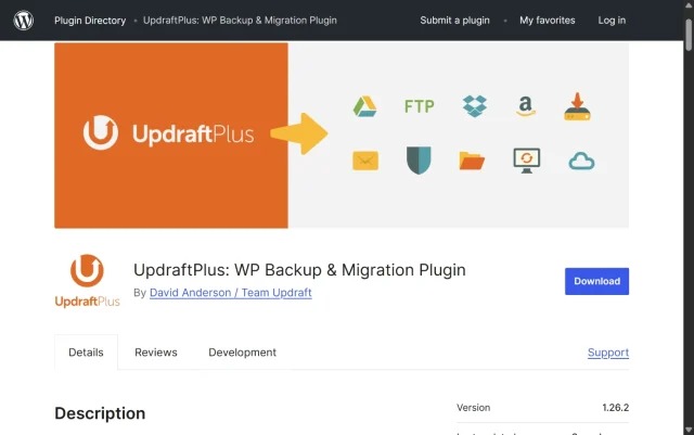 wordpress backup planning
